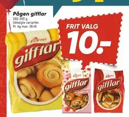 Pågen gifflar, DKK 10