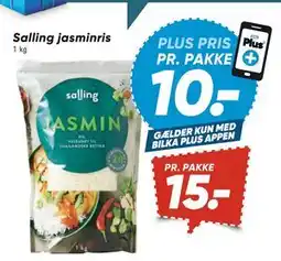 Bilka Salling jasminris, DKK 15, App-pris tilbud
