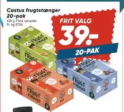 Bilka Castus frugtstænger 20-pak, DKK 39 tilbud