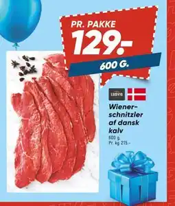 Bilka Wienerschnitzler af dansk kalv, DKK 129 tilbud