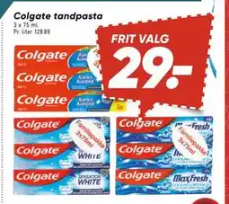 Bilka Colgate tandpasta, DKK 29 tilbud