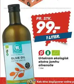 Bilka Urtekram økologisk ekstra jomfru olivenolie, DKK 99 tilbud