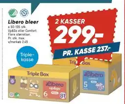 Bilka Libero bleer, DKK 299 tilbud