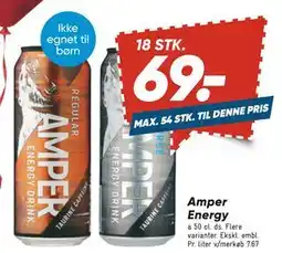 Bilka Amper Energy, DKK 69 tilbud
