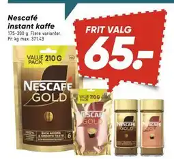 Bilka Nescafé instant kaffe, DKK 65 tilbud