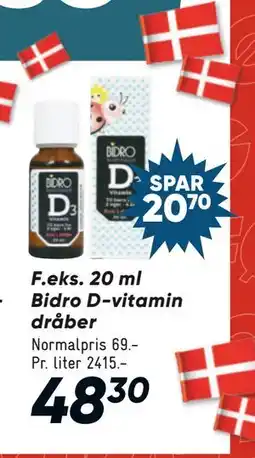 Bilka 20 ml Bidro D-vitamin dråber, DKK 48.3 tilbud