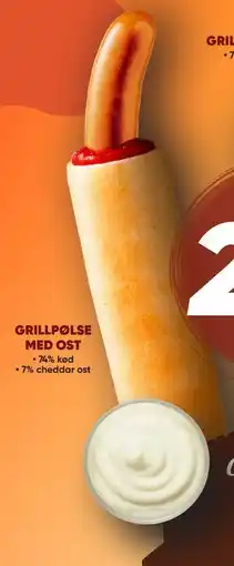Bilka GRILLPØLSE MED OST, DKK 25 tilbud