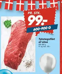 Bilka Tykstegsfilet af okse, DKK 99 tilbud