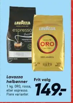 Bilka Lavazza helbønner, DKK 149 tilbud