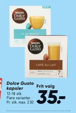 Bilka Dolce Gusto kapsler, DKK 35 tilbud