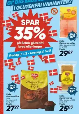 Bilka SPAR 35% på Schär glutenfri brød eller kager tilbud