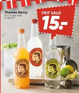 Bilka Thomas Henry, DKK 15 tilbud