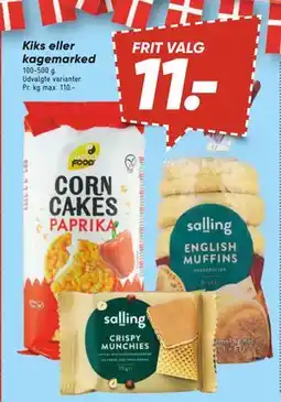 Bilka Kiks eller kagemarked, DKK 11 tilbud