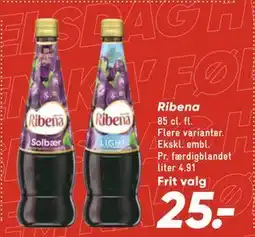 Bilka Ribena, DKK 25 tilbud