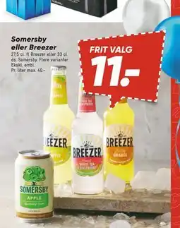 Bilka Somersby eller Breezer, DKK 11 tilbud