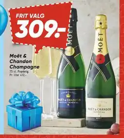 Bilka Moët & Chandon Champagne, DKK 309 tilbud