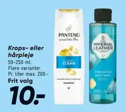 Bilka Krops- eller hårpleje, DKK 10 tilbud
