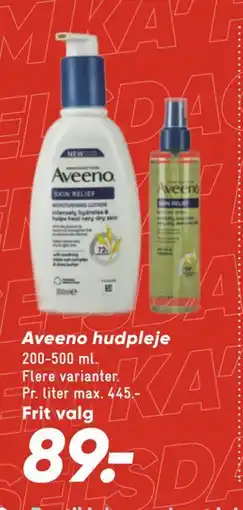 Bilka Aveeno hudpleje, DKK 89 tilbud