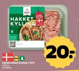 Netto Dansk hakket kylling 7-10%, DKK 20 tilbud