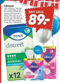 Bilka Libresse, DKK 89 tilbud