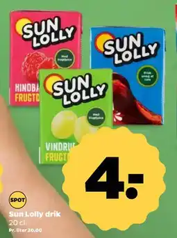 Netto Sun Lolly drik, DKK 4 tilbud