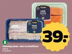 Netto Velsmag lakse- eller torskefileter, DKK 39 tilbud