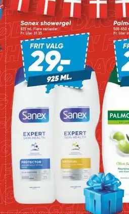 Bilka Sanex showergel, DKK 29 tilbud