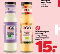 Netto ØGO økologisk dressing, DKK 15 tilbud
