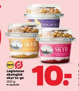 Netto Løgismose økologisk skyr to-go, DKK 10 tilbud