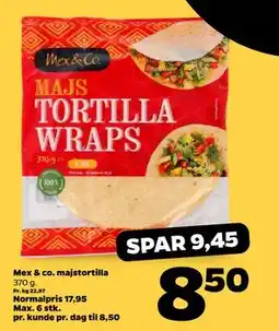 Netto Mex & co. majstortilla, DKK 8.5 tilbud