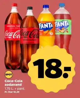 Netto Coca-Cola sodavand, DKK 18 tilbud