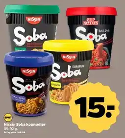 Netto Nissin Soba kopnudler, DKK 15 tilbud