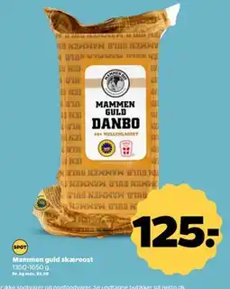 Netto Mammen guld skæreost, DKK 125 tilbud