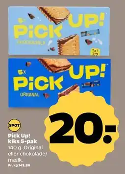 Netto Pick Up! kiks 5-pak, DKK 20 tilbud