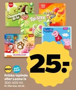 Netto Frisko ispinde eller Leone is, DKK 25 tilbud