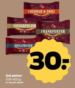 Netto Gøl pølser, DKK 30 tilbud