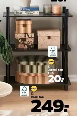 Netto Reol i træ, DKK 249 tilbud