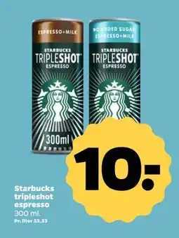 Netto Starbucks tripleshot espresso, DKK 10 tilbud