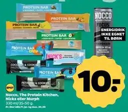 Netto Nocco, The Protein Kitchen, Nicks eller Murph, DKK 10 tilbud