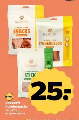 Netto Raakraft hundesnacks, DKK 25 tilbud