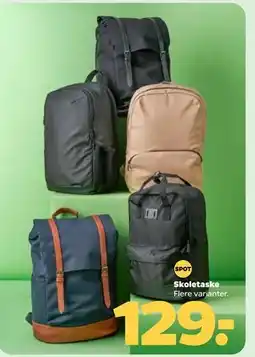 Netto Skoletaske, DKK 129 tilbud