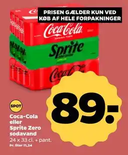 Netto Coca-Cola eller Sprite Zero sodavand, DKK 89 tilbud