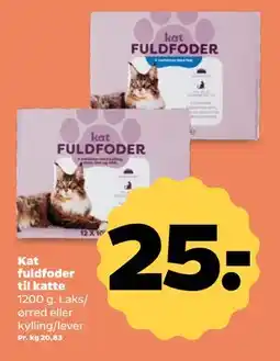 Netto Kat fuldfoder til katte, DKK 25 tilbud