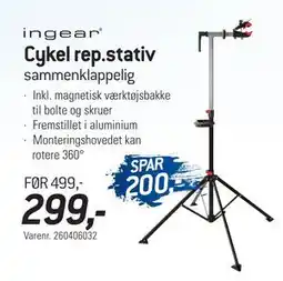 Thansen Cykel rep.stativ, DKK 299 tilbud