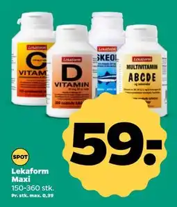 Netto Lekaform Maxi, DKK 59 tilbud