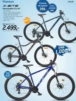 Thansen Mountainbike 27,5-29, DKK 2499 tilbud