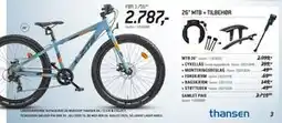 Thansen 26 MTB + TILBEHØR, DKK 2787 tilbud