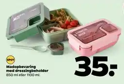 Netto Madopbevaring med dressingbeholder, DKK 35 tilbud
