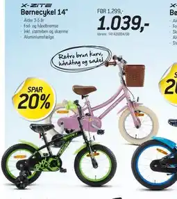 Thansen Børnecykel 14, DKK 1039 tilbud