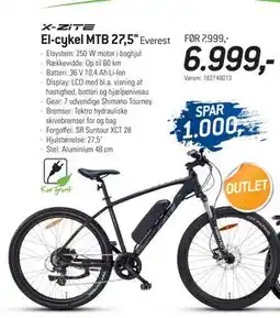 Thansen El-cykel MTB 27,5, DKK 6999 tilbud